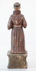 Antique Spanish Colonial Carved Wood Santos St  Francis Of Assisi Painted  Fine 
