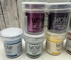 Wow Embossing Powder Carry Case Lot Of 8