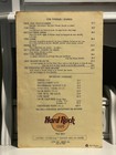 Vtg Hard Rock Cafe Paris France Restaurant Laminated Menu