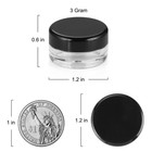 Accmor 100 Pieces 3g Empty Sample Containers With Lids Cosmetic Jars With 5 