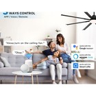 Smart 72   Large Ceiling Fan App voice remote Control Led Light Dc Google alexa
