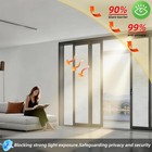 Frosted Window Privacy Film Static Cling  Removable Reusable Glass Sticker  Anti