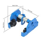 Dual Wheels Alloy Steel 4400 Lbs 2 Ton I-beam Trolley 65-180mm Adjustable