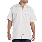 Dickies Mens Size Xl White Short Sleeve Button Down 1574 Uniform Work Shirt New