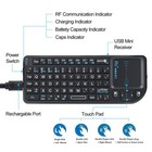 Rii 2 4g Mini Wireless Keyboard With Touchpad Mouse lightweight Portable Cont