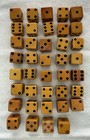 Vintage Butterscotch Bakelite Variants 58 Dice Lot Various Sizes