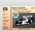 Mario Andretti Signed 1992 C-a-c Trading Card Indy Racing  49 Laguna