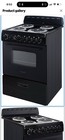 Avanti Eru240p1b Electric Range 24  Black 2 6 Ft   4 Coil Burners Storage Drawer