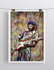 Eric Clapton Pop Art Poster Eric Clapton Guitar Tribute With Free Shipping Us