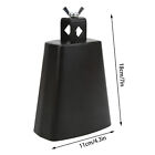 Metal Cow Bell Noise Maker For Drum Set Black Metal Maple