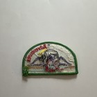Geocaching Adventures Embroidered Patch Half Circle Green Border