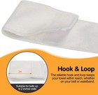Football Towel Microfiber Thin Streamer Sports Towel 2 Pack White Black 1 Pack