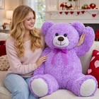  Big Teddy Bear Stuffed Animal Large Teddy Bear Cuddly Plush Toy 36 Inch Purple