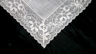 Vtg 13  White Pure Irish Linen W Cotton Lace Trim Wedding Bridal Hanky Nos W Tag