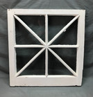 Antique Vintage Single 8 Lite Window Sash Shabby White Chic 27x28 Old 520-25b