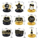 Happy Wedding Anniversary Decorations Table Honeycomb Centerpiece  8pcs Anniv   