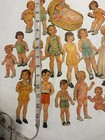 1940s Paper Doll Family  23 Dolls Plus Clothing And Accessories