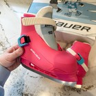 New Bauer Lil    Angel Bth11 Pink Girls Skates Size 10 Toddler