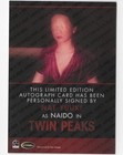 Nae Yuuki As Naido Twin Peaks Archives 2019 Archive Box Autograph Card