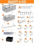 238pcs Pegboard Accessories Organizer Kit  Peg Board Hooks Assortment With Peg B