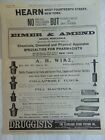 1903 Druggists  Supplies New York Philadelphia Vintage Art Print Ad