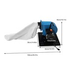 550 Cfm 1hp Potable 14 8-gallon Bag Dust Collector Wall-mounted Design 110v 750w