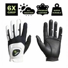 Hirzl Men s Golf Gloves - Grippp Fit  Premium Leather  White black  Swiss Design