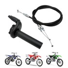 Dirt Bike Throttle Assembly With Throttle Cable Motorcycle Push Pull Throttle 