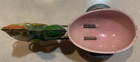 Vintage 1940s Tin Litho Rooster Chicken Pulling Pink Oval Egg Cart Classic Toy