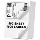 1000 Self-adhesive Shipping Labels  8 5  X 5 5   Laser   Inkjet Compatible  500