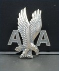 Vintage 1950s American Airlines Aa Sterling Silver Flight Attendant Cap Badge