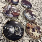 1898 China Company Cats Kittens 3  Ceramic Pin Trinket Dishes  Mint Cond Lot 6