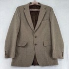 Vintage Levis Action Suit Mens 40l Tan Brown 2 Piece Blazer Trousers 33x32