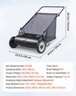 Vevor Push Lawn Sweeper 26 Inch Leaf   Grass Collector 7 Cu  26 Inch  Black