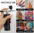 Upgraded Airbrush Kit With Air Compressor  Portable Cordless Auto Airbrush Gun