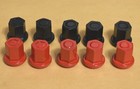 10 Group 31 Battery Red black Powder Coated Stainless Steel Closed Nut 3 8 -16