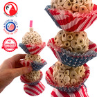 Bonka Bird Toys 2027 Usa Three Cake Sola Atta Chew Forage Parrot Cage Toy Conure