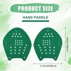 Swimming Paddles Hands Swim Paddles W  Adjustable Straps Medium Green Black New
