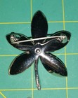 Vintage 4 Piece 16 Inch Pewter Necklace  Earrings   Pin Set