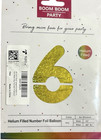 40  Gold Foil Number 6 Balloon     Jumbo Mylar Helium Birthday Party Decoration