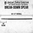 Amazon Jungle Survivor Break-down Spear And Carrying Case   Black Oxide Finish