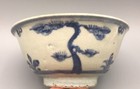 Chinese Ming Dynasty Blue   White Bowl   three Friends Of Winter  Motif