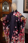 Dear Vanilla Japanese Furisode Silk Kimono Women s Authentic Japan Made Vintage