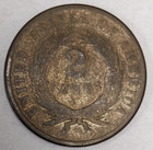 1866 Two Cent Piece 2c Coin Civil War Era Us Copper Type Coin Philadelphia Mint