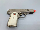 Hubley Army 45 Cap Gun Red Star 6 5  Cast Metal Pistol Working Excellent Shape