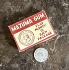 Vintage 1930 s Mazuma Gum  Box W  Play Money Coin - American Chicle Co