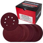 160 Pack 5 Inch Sanding Discs 8-hole Red Variety Pack Grit  Hook  loop Sandpaper