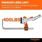 Jorgensen 6-5 8  Ratcheting Table Clamp Quick Release Track Saw Clamp 400lbs Usa