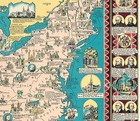 Pictorial Map Of Catholic America 1492-1946 History Wall Art Poster