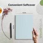 A5 Dotted Notebooks - Grid Notebook  92 Pages  8 2  X 5 5   light Blue  30 Pack 